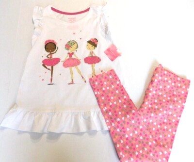 TOP/SHIRT & LEGGINGS--Isaac Mizrahi--2 Pc DANCERS--SIZES XS/4 & S/5-6--NEW