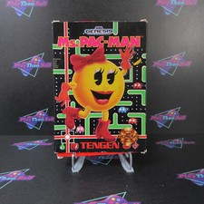 Ms. Pac-man Sega Genesis Paper Box AD Complete CIB - (See Pics)