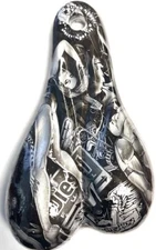 8" BULL NUT'S MOTORCYCLE OUTLAW (Naughty Boy) - BIG RIG DANGLER BALLS TRUCK NUTZ