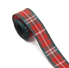 Christmas plaid ribbon 5/8" grosgrain ribbon Tartan ribbon 5 Yds ships free