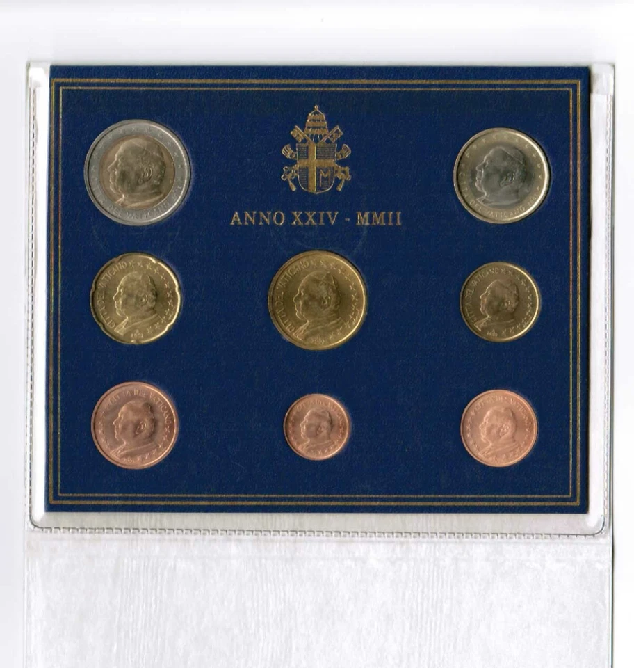 Vatican Official Exchange Rate 2002 With All Coins (1 Cent To 2 Euro) - Image 3 of 3