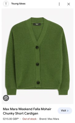 Max Mara Weekend Falla Mohair klobige kurze Strickjacke