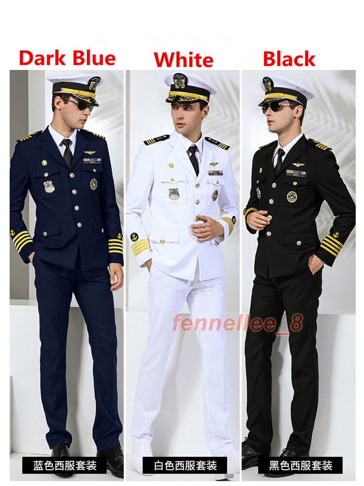 US Navy Uniforms White Yacht Captain Officer American US Army Costume Military | eBay US Navy Uniforms White Yacht Captain Officer American US Army Costume Military | eBay