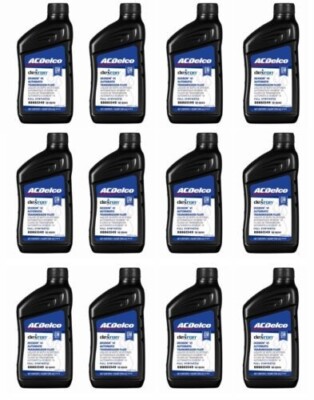 12 Quarts Auto. Transmission Fluid ATF AcDelco GMC OEM Full Synthetic Dexron VI