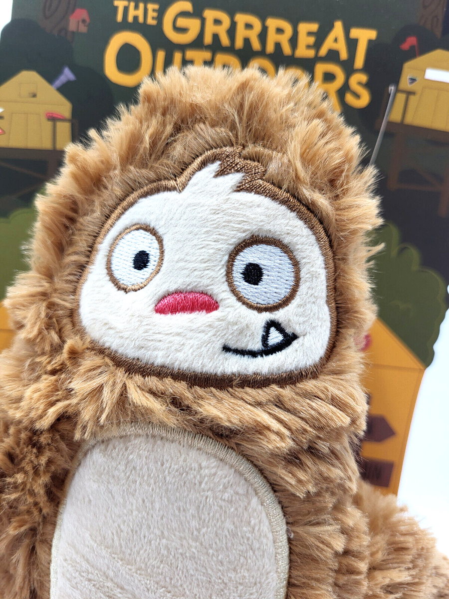 Barkさま BarkBox Hairy Henderson Bigfoot Plush Squeaky Tug & Shake Dog Toy