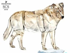 Swarovski SCS 2019 Exclusive Gray Wolf MIB #5428544