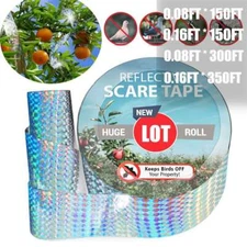 Birds Repellent Tape Deterrent Reflective 350ft Scare Woodpeckers Geese & More