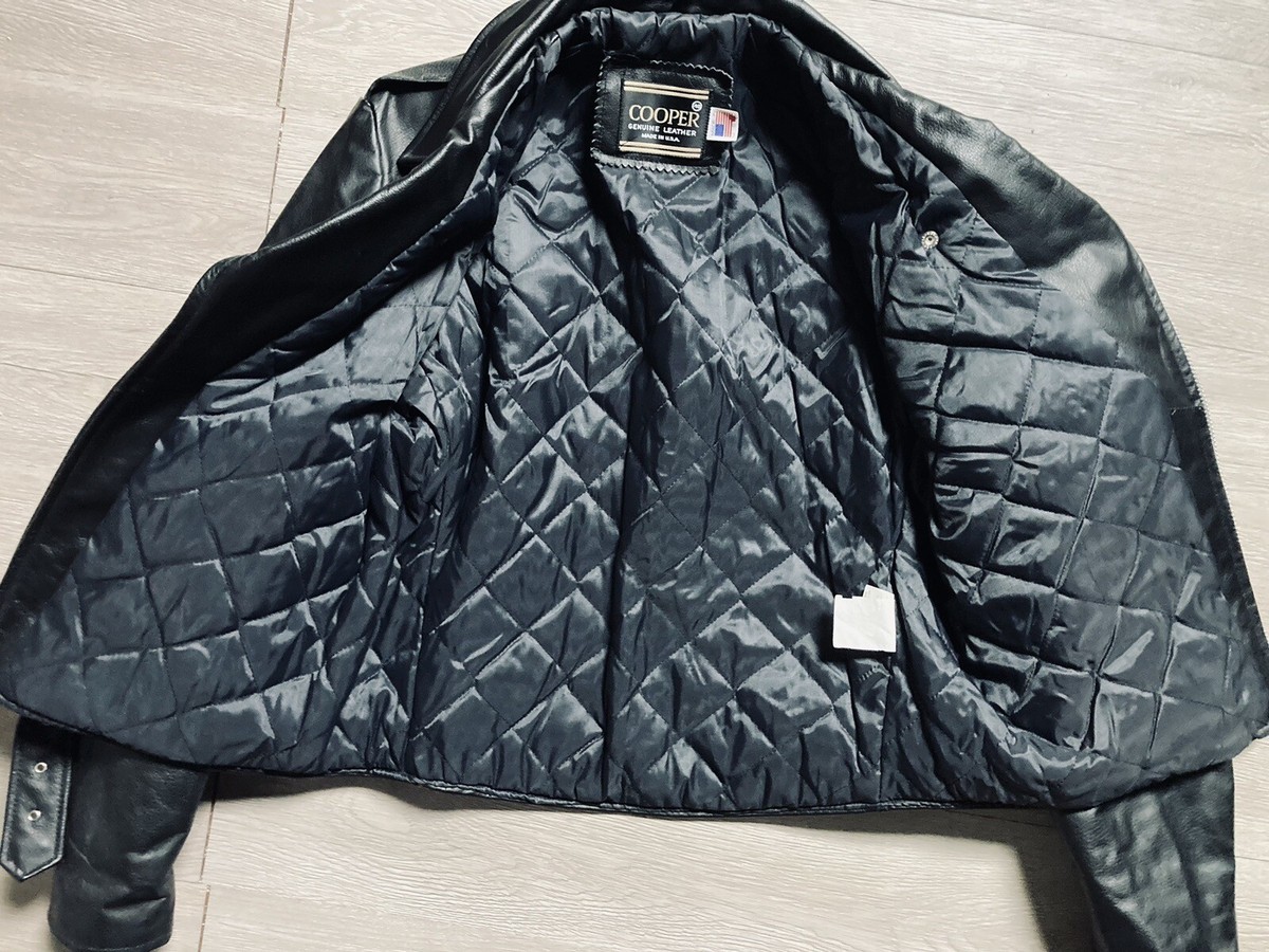 Vintage Cooper Leather Motorcycle Jacket | eBay Vintage Cooper Leather Motorcycle Jacket | eBay
