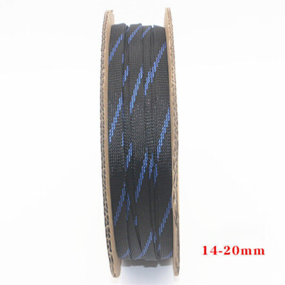 Audio Wire Cable Sleeve Braided 16mm Expandable Sleeve DIY Audio Power Cord Wire