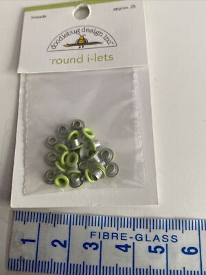 Doodlebug Round I-Lets Limeade Scrapbooking Basteln Kartenbasteln
