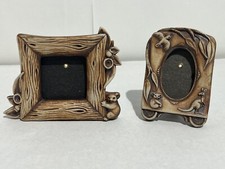 Swagman Pottery Style Miniature Photo Frames Mini Picture X2 Square Oval 