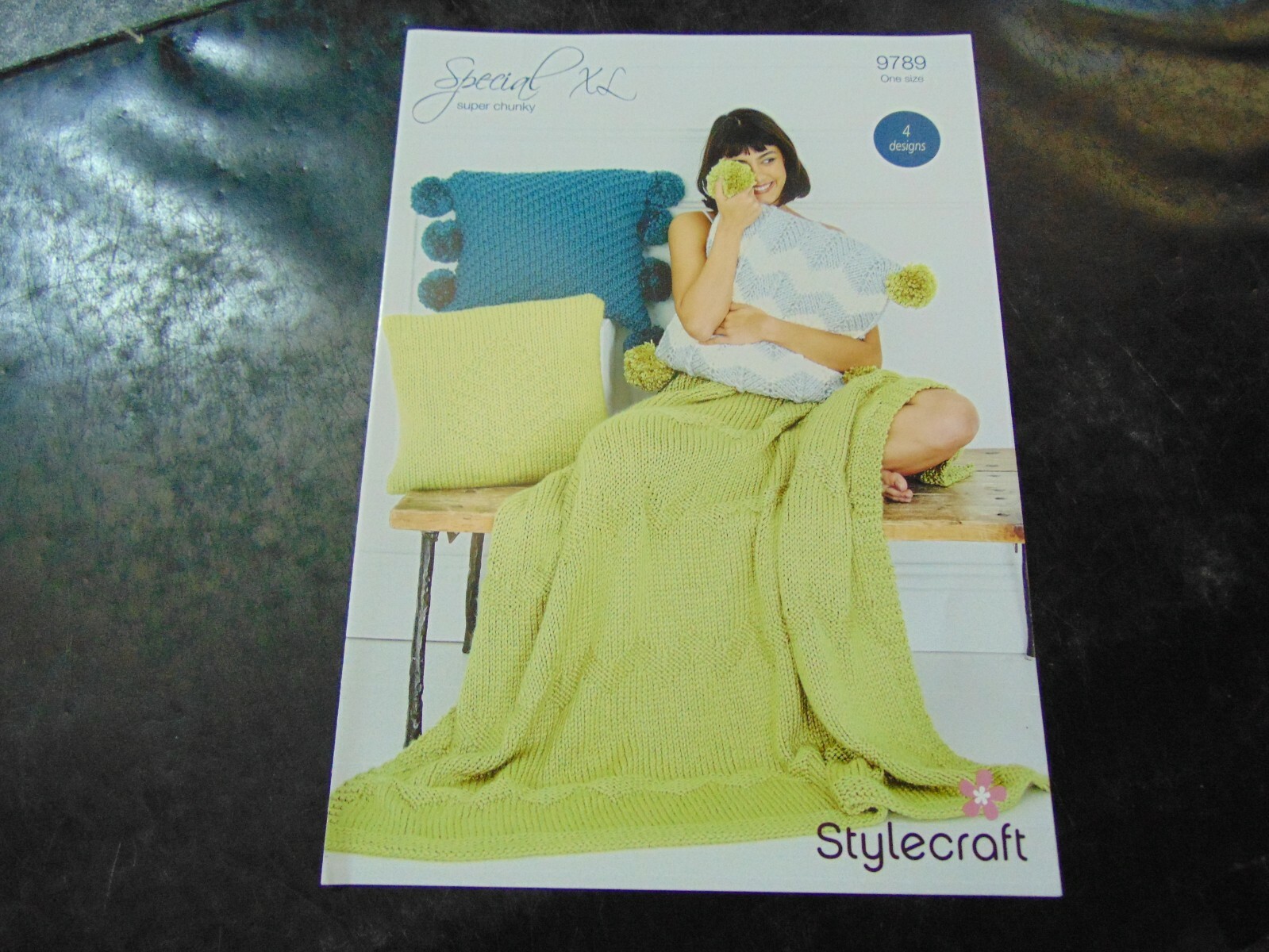Stylecraft Super Chunky Pattern 9789 One Size  4 Designs Blanket & Cushions