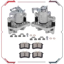 Rear Brake Calipers & Ceramic Pads Accessories Kit For Audi TT Quattro 2000-06