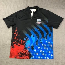 Las Vegas National Championship Shirt Men XL  Black Pool League Active USA Flag