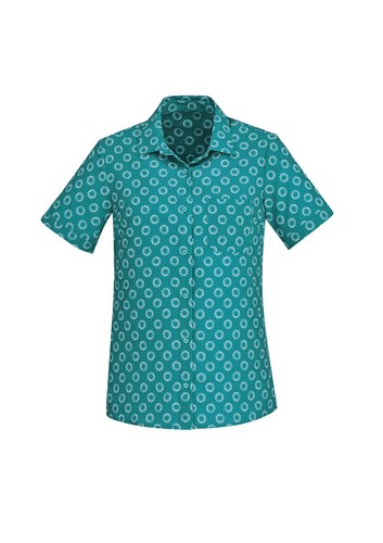 Biz Care Florence Womens Daisy Print Short Sleeve Shirt Lightweight Easy Care - Picture 20 of 23