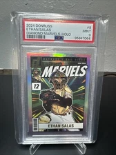 2024 Donruss Diamond Marvels Ethan Salas #9 Holo Parallel 026/199 Padres PSA 9