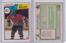 1983-84 O-Pee-Chee Hockey Card # 193 Mats Naslund Rookie Canadiens EX