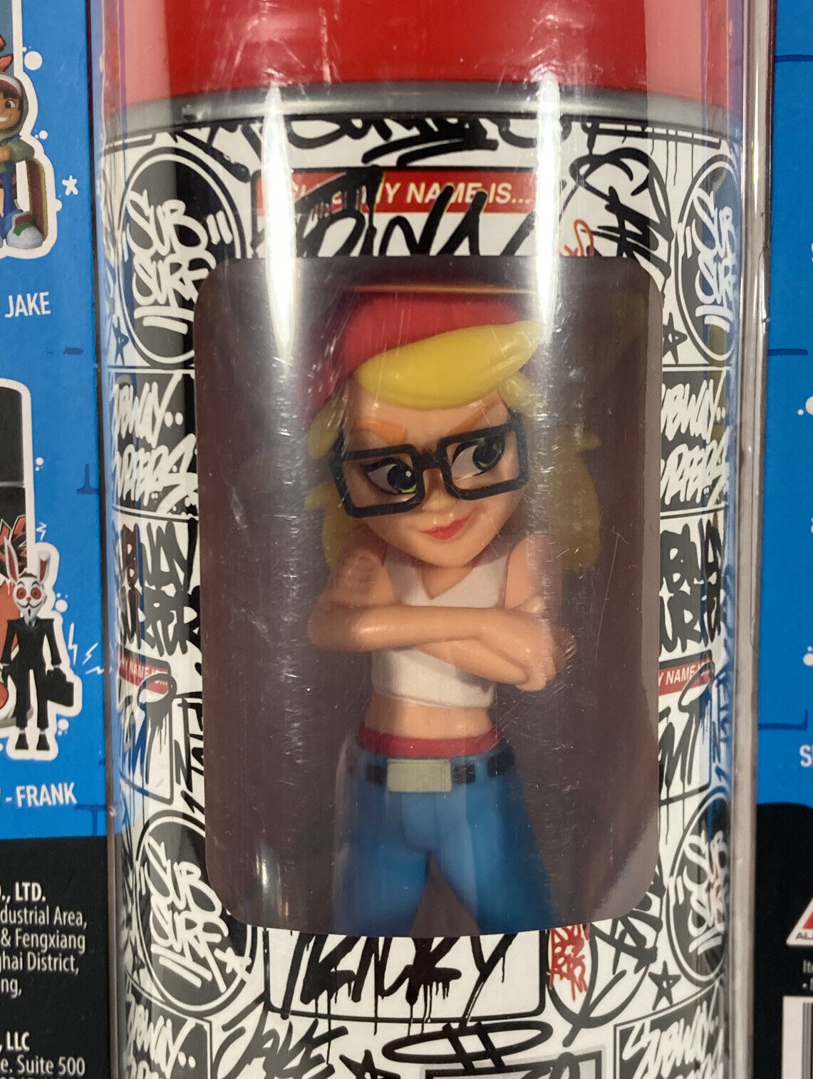 SUBWAY SURFERS SPRAY CREW JAKE AND TRICKY 4” FIGURE INSIDE THE CAN BRAND NEW