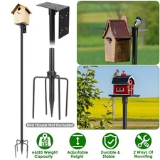 Smart Bird Bluebird House Pole for Outdoors Weather Station Metal Mounting Kit