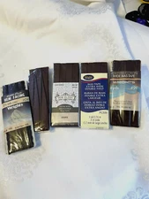 Lot Of 4 NIP & 1 Opened Wrights & Sew-Ology Bias Tape/Hem Facing in Brown