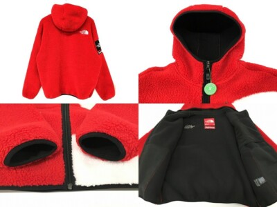 Supreme X The North Face S Logo Hooded Parka Fleece Jacket 20AW