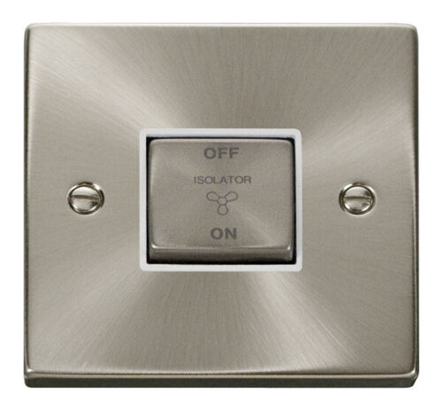 Click Deco Satin Chrome White Insert Socket & Switches Range - Picture 27 of 44
