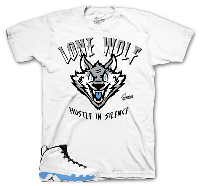 Shirt To Match Jordan 9 Powder Blue Shoes - Lone Wolf Sneaker Tees
