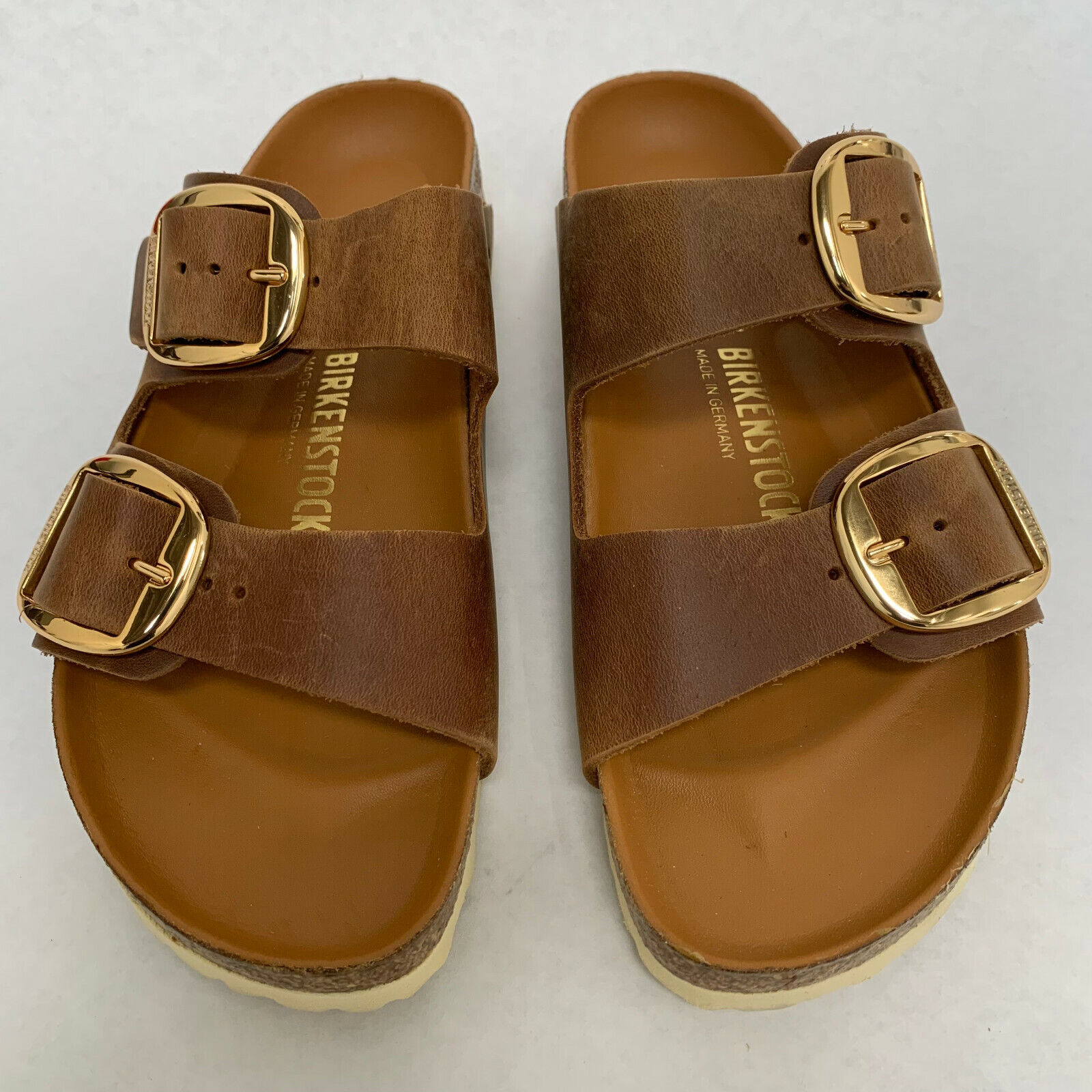 dart Afvige udeladt New w/o Box Birkenstock Arizona Big Buckle Cognac Exquisite Narrow - Select  Size | eBay