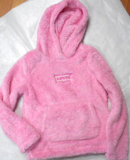Girls Levis Pink Hoodie Pullover Sizes Small - Large
