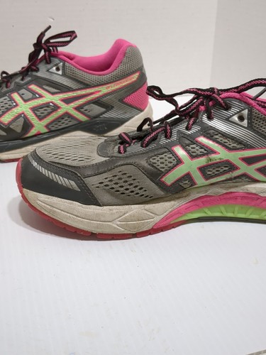 Asics Gel-Foundation Damen-Laufschuhe pink/grau/limettengrün Größe 9 - Bild 12 von 18