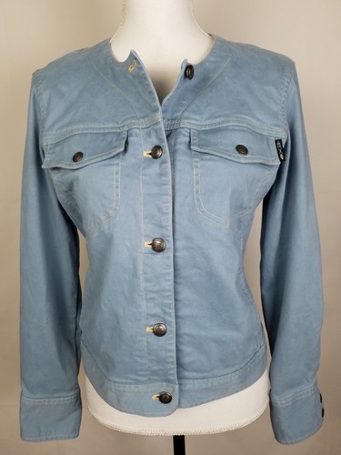 EXOFFICIO STRETCH TWILL TOMBOY JACKET Blue WOMENS S Jean Cotton Coat - Picture 4 of 12