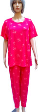 Joyspun Women  s Soft Pajamas Short Sleeve Long Bottoms 5 Variations Plus, Reg Sz