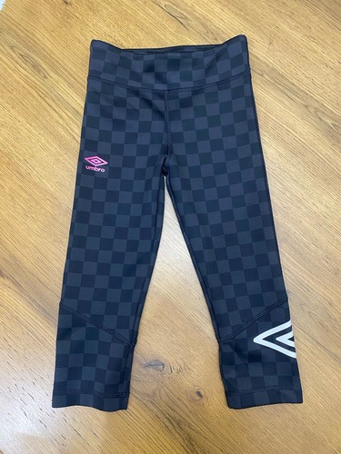 Umbro Girls Athletic Bottoms Size M 7/8 Cute! So Sporty! Check Pattern 🏁🏁 - Picture 2 of 8