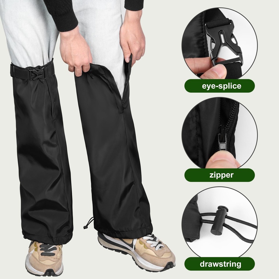 2 PCS Lawn Care Leg GaitersWeed Eating Leg ProtectorsGarden Trimming