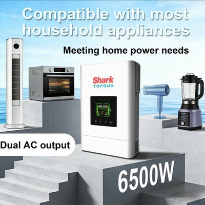 48V Solar Wechselrichter 6500W OFF Grid Inverter 120A MPPT Dual Output Wifi UPS