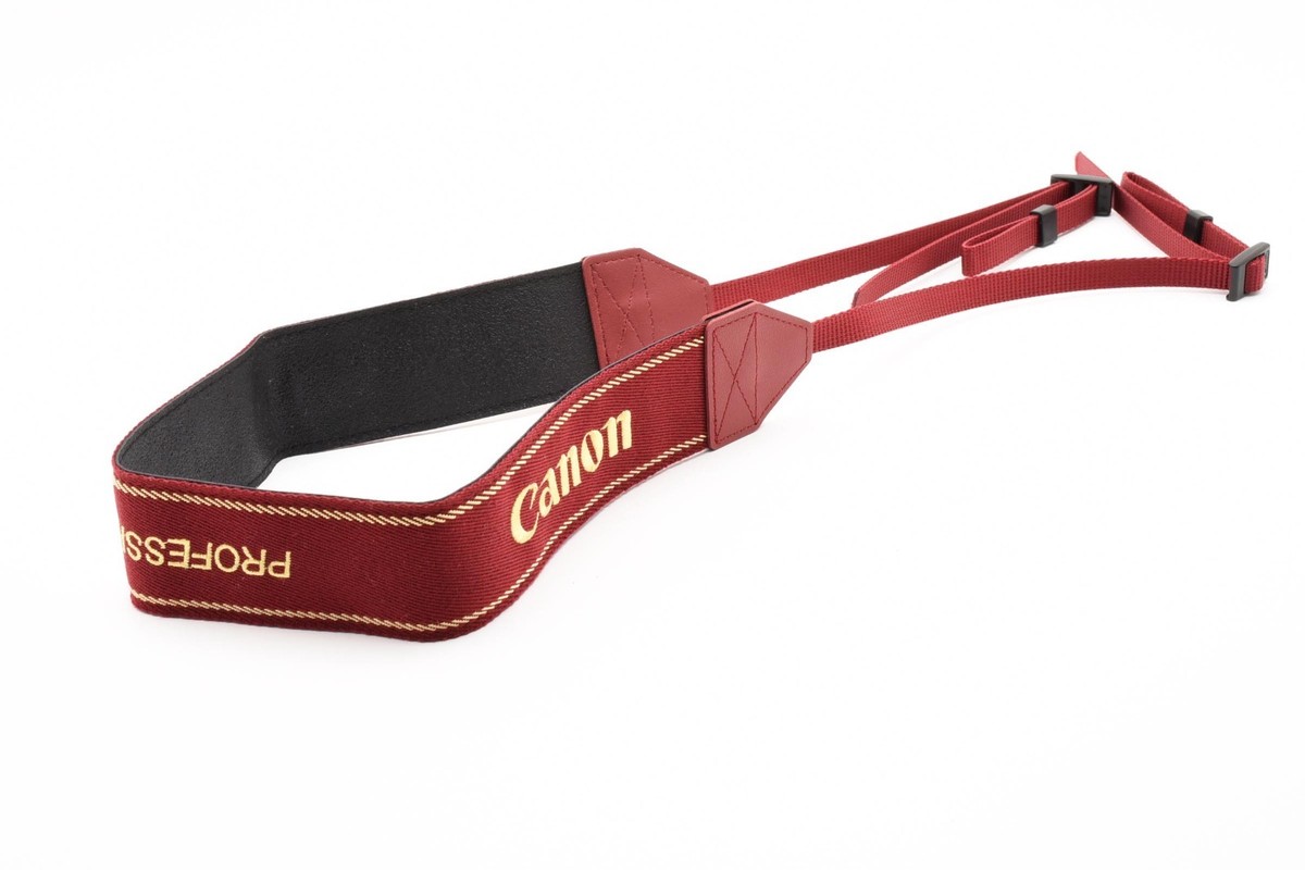 🚀🎁《UNUSED》Canon Professional Film Camera Strap Red From