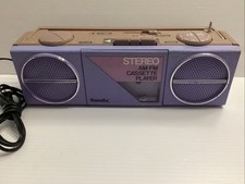 Randix SCP-880 Purple Portable Stereo Boombox 1980  s FOR PARTS Or REPAIR AS- IS