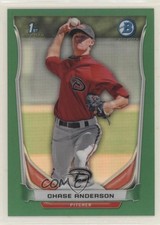 2014 Bowman Prospects Chrome Green Refractor 15/75 Chase Anderson #BCP62 1u6