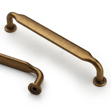 Asidrama 10 Pack 5 Inch(128mm) Antique Brass Kitchen Cabinet Handles, Cabinet