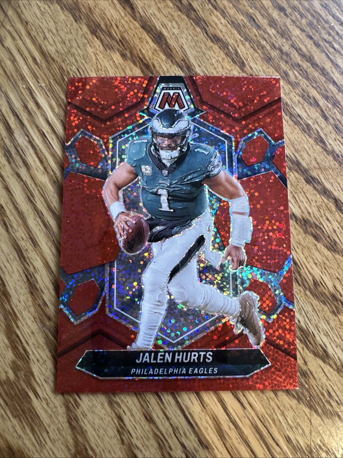 2024 Panini Mosaic - Jalen Hurts #176 Red Sparkle Prizm