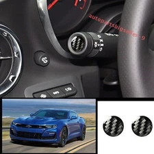 For Chevrolet Camaro 16-2024 Real Carbon Fiber Wiper Vehicle Turn Button Sticker