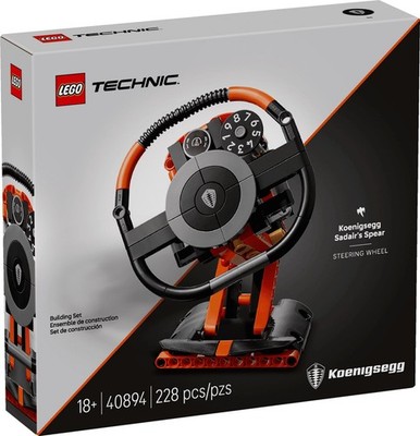 Rare limited production LEGO Technic 40894 Koenigsegg Steering Wheel New Sealed