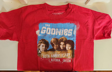 The Goonies T Shirt Youth L 30th Anniversary 2015 Graphic Astoria Oregon Red PC