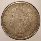 1887 S Morgan Silver Dollar. Guaranteed Authentic Nice Coin.  VG F VF