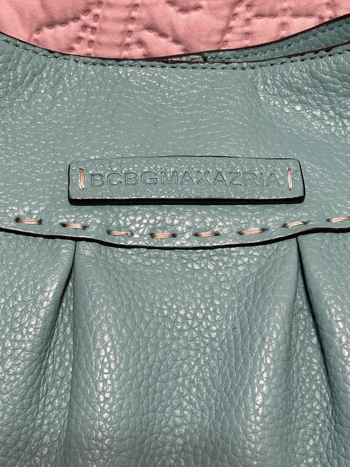 BCBG Max Azria бирюзовый галечной кожи полумесяц Hobo Дамская сумка сумочка - Изображение 2 из 4