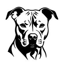 New Pit Bull Dog Decal Sticker Black or White Vinyl Handmade Window Car Decal 4