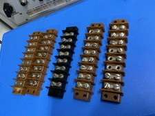 FIVE  GFT-08 CURTIS connector terminal blocks single row - OLD STOCK