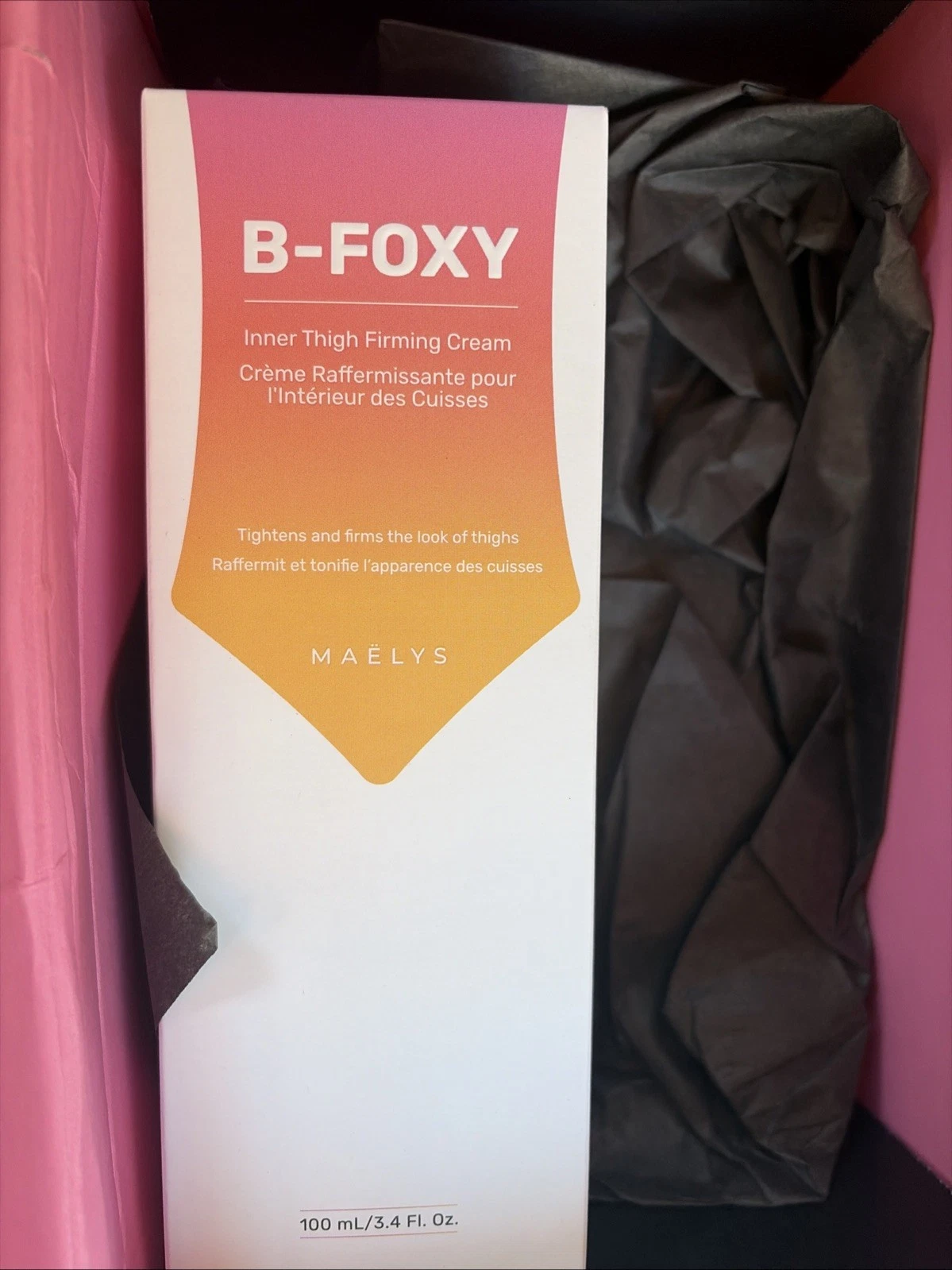 Maelys B-Foxy Inner Thigh Firming Cream 3.38 fl oz (100 Ml)+60ml cellulite oil
