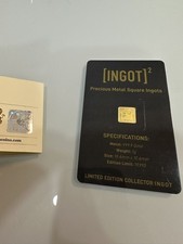Ingot Squared 1g Gold Brexit Ingot Limited Edition with coa 19995 mintage  4518.09 per troy oz