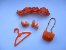 Mary Quant Daisy doll – Clementine tube top, shoes, hanger and bag